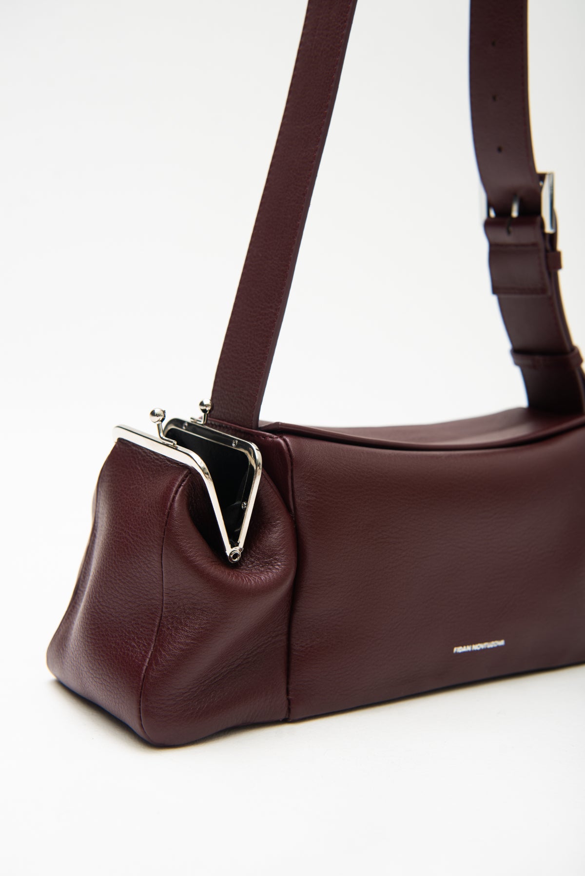 LALA LEATHER BAG IN DARK CHERRY – FIDAN NOVRUZOVA