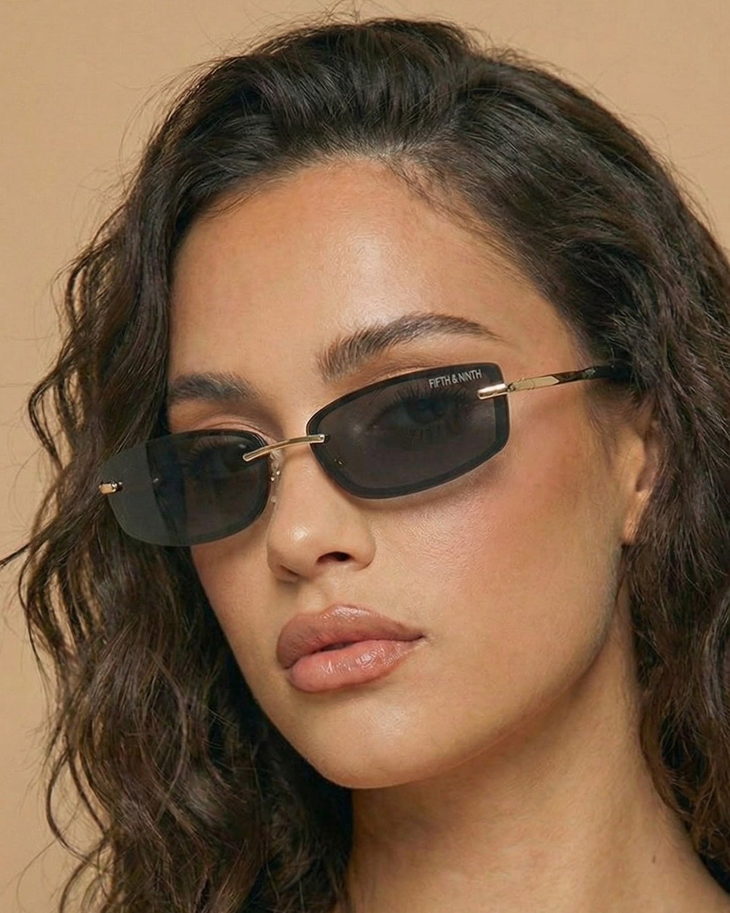 Zuri | Rimless Wraparound Sunglasses | Fifth & Ninth – Fifth and Ninth