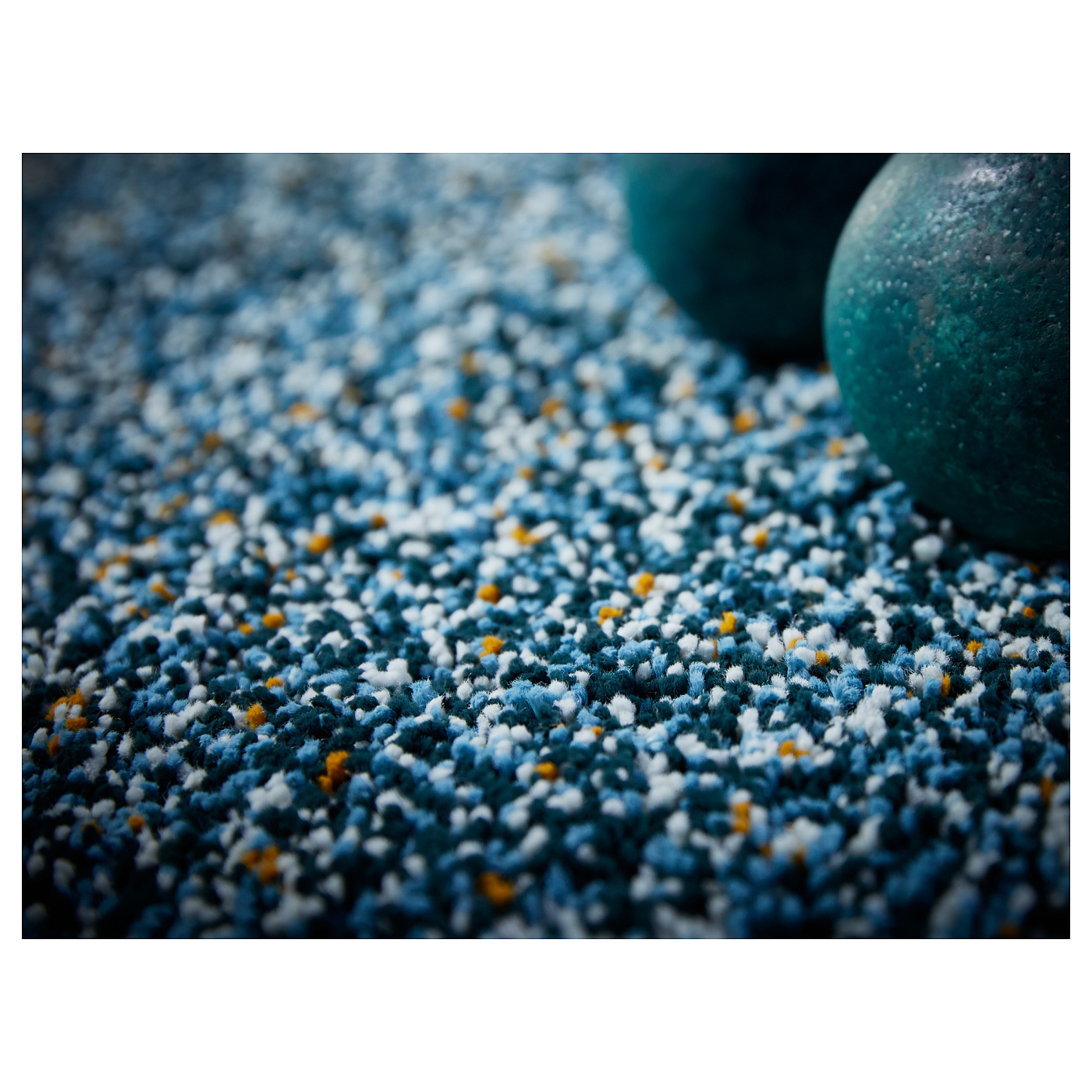 VINDUM rug, high pile blue-green - IKEA