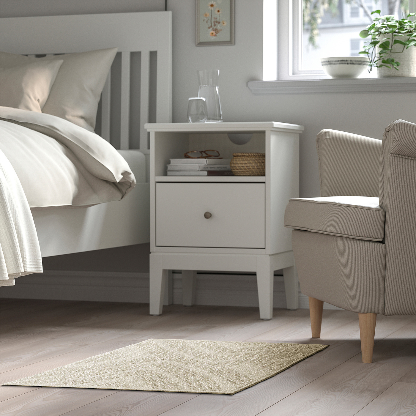 FULLMAKT rug flatwoven, in/outdoor beige/mélange - IKEA