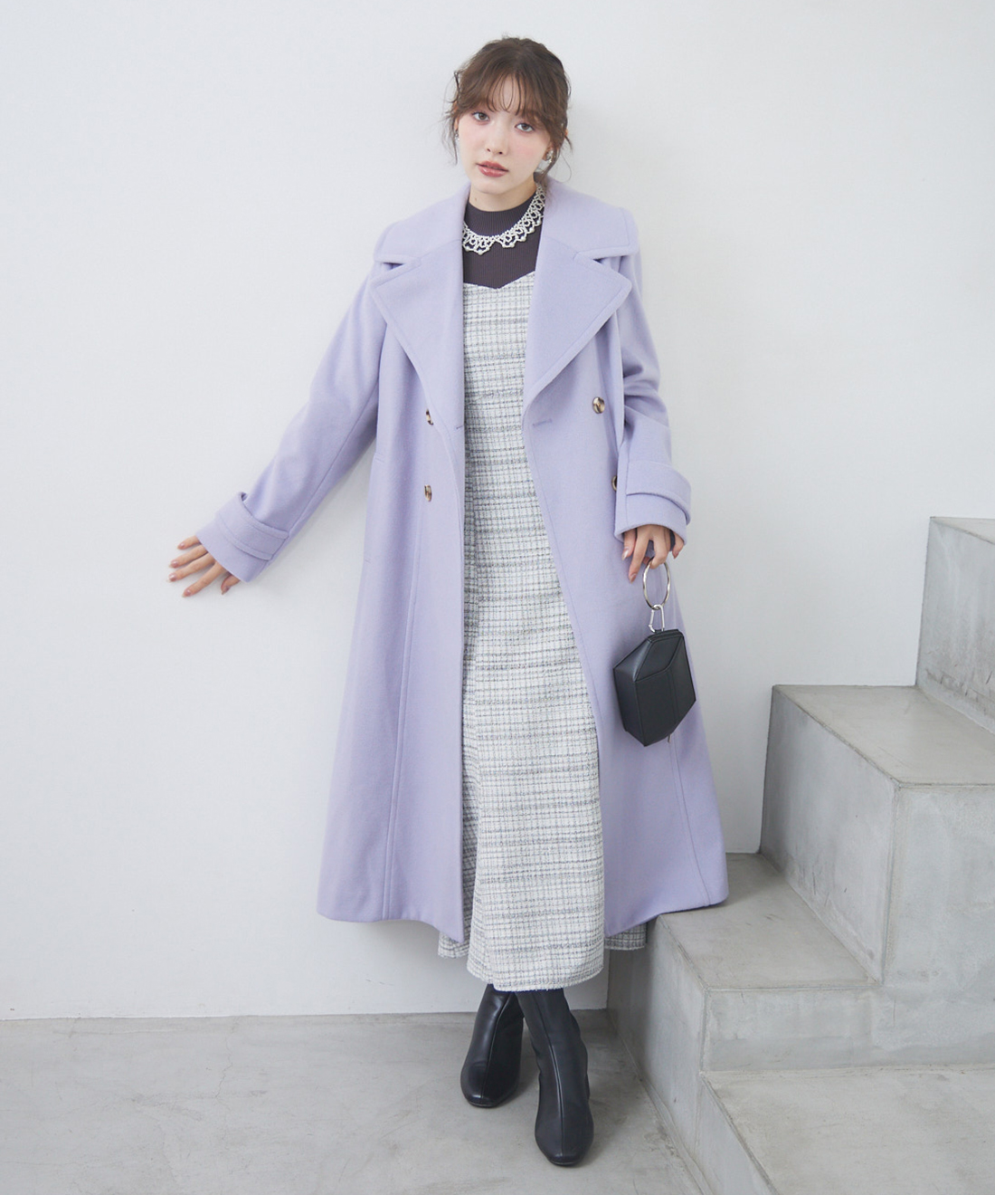 ビッグカラーロングコート｜PETAL ONLINE（ペタルオンライン）