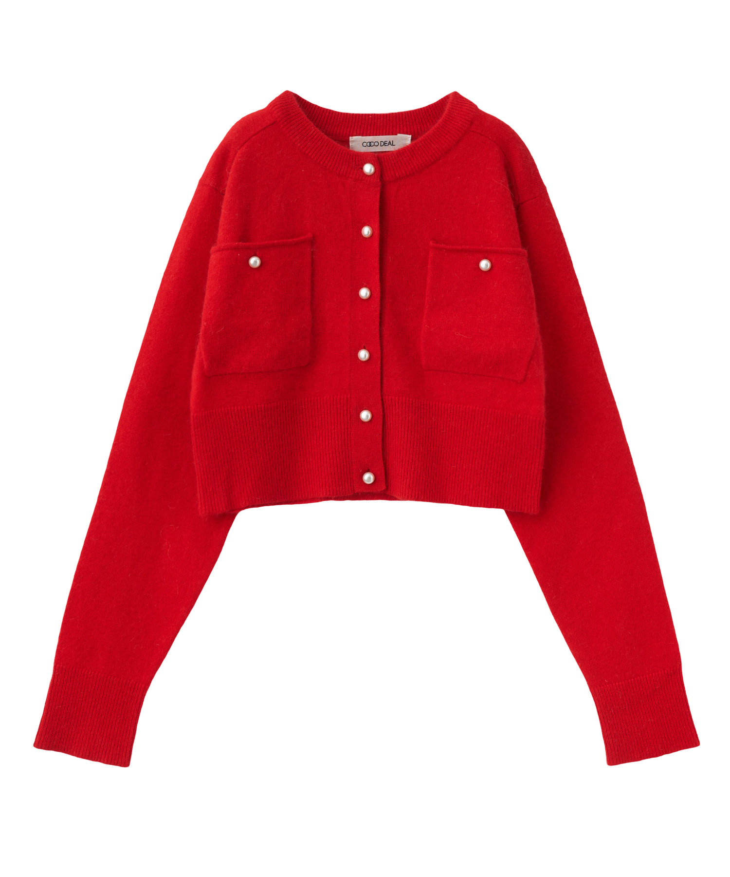 ポケットパールボタンショートカーディガン｜PETAL ONLINE（ペタル