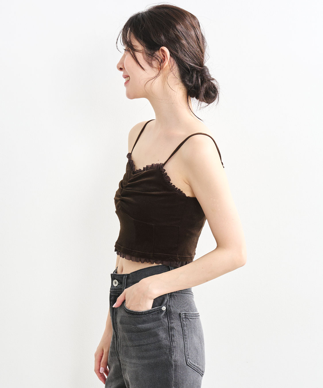 ベロアビスチェキャミソール｜PETAL ONLINE（ペタルオンライン）