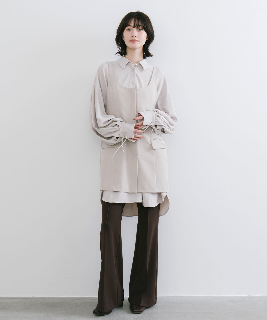 シャツレイヤードミニワンピース｜PETAL ONLINE（ペタルオンライン）