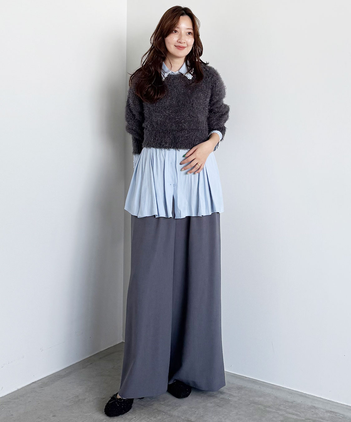 パールモチーフペプラムシャツ｜PETAL ONLINE（ペタルオンライン）