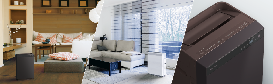 DAIKIN 加湿ストリーマー空気清浄機 ACK70X-T ビターブラウン - 市之瀬