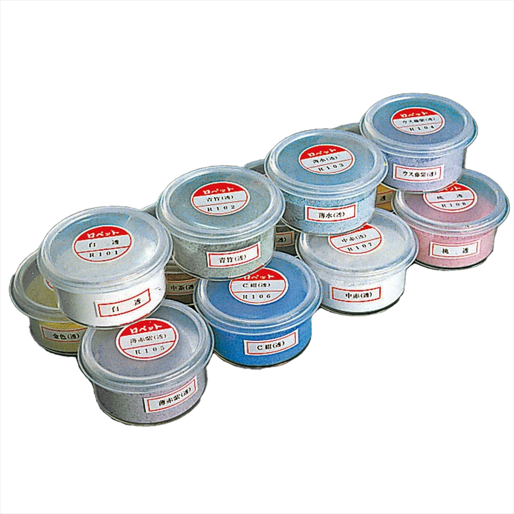 七宝焼ロペット七宝えのぐ（透明100g12色） 七宝焼絵具 ロペット12色