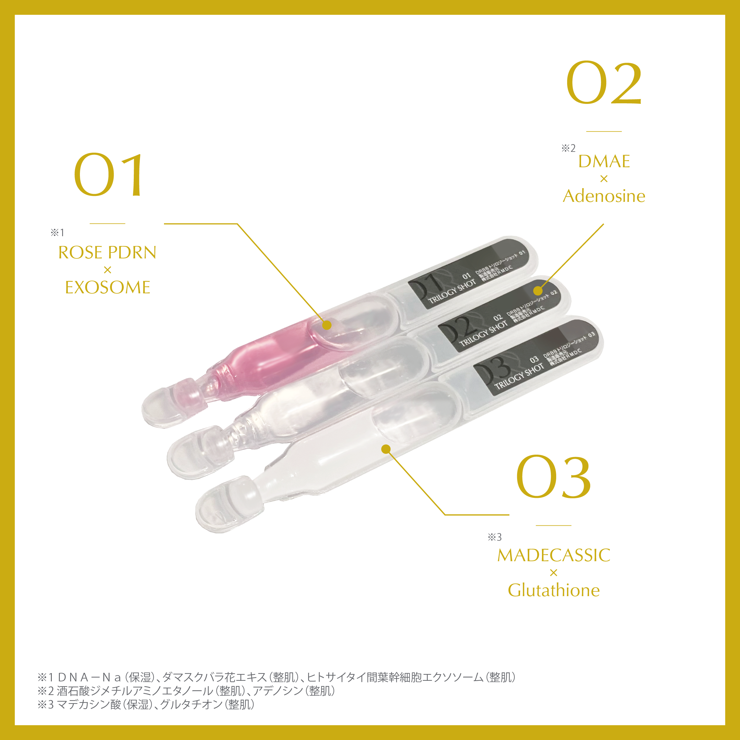 DRBB トリロジーショット 01 02 03 各2mL×12本 | 【DRBB】DR Be Born