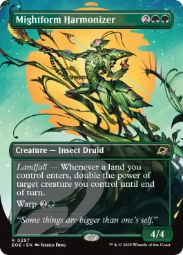 Foil】(297)□ボーダーレス□《強靭形態の調和者/Mightform Harmonizer