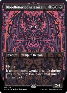 Foil】(336)□ボーダーレス□《アクロゾズの放血者/Bloodletter of