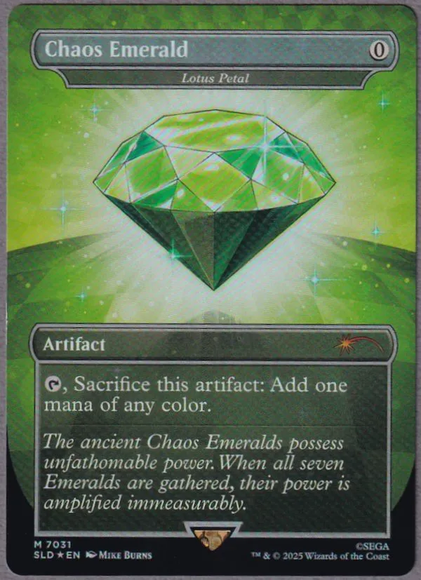 Foil】(7031)□ボーダーレス□《Chaos Emerald》//《水蓮の花びら