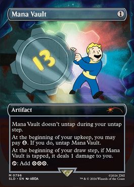 Foil】(796)□ボーダーレス□《魔力の櫃/Mana Vault》[SLD] 茶 | 日本