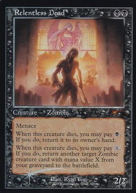 Foil】(850)□旧枠□《無情な死者/Relentless Dead》[SLD] 黒 | 日本