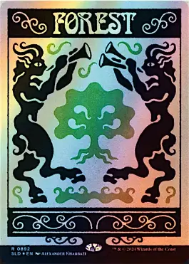 Foil】(892)□ボーダーレス□《森/Forest》[SLD] 土地 | 日本最大級