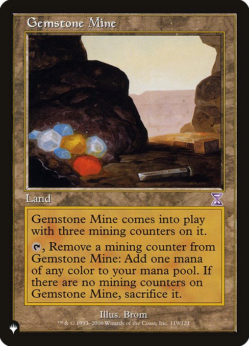 □旧枠□《宝石鉱山/Gemstone Mine》[TSB] 土地R | 日本最大級 MTG通販