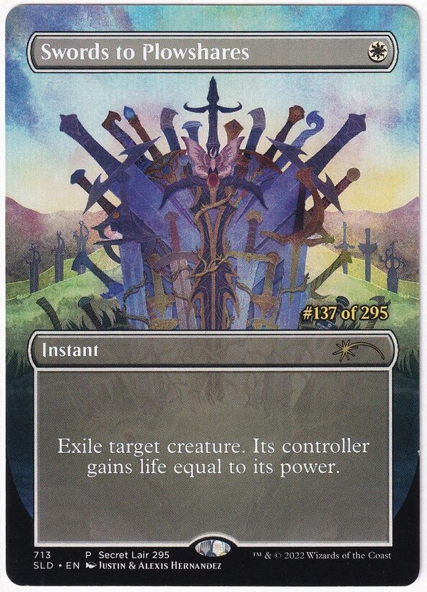 713)□ボーダーレス□《剣を鍬に/Swords to Plowshares》[SLD] 白