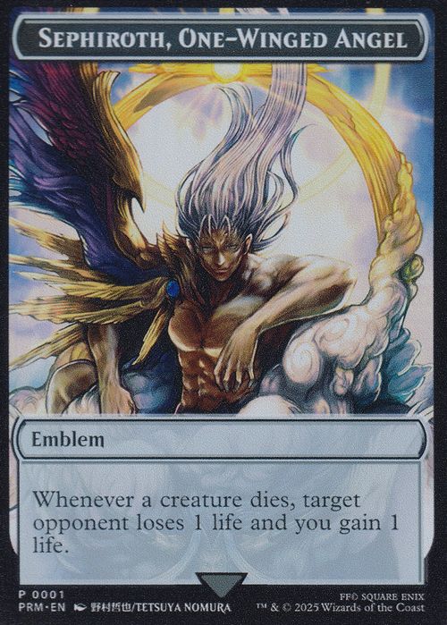 EN】 FINALFANTASY ステンレストークン《紋章（片翼の天使、セフィロス