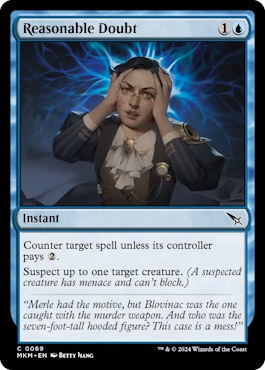 カルロフ邸殺人事件』新カード情報：2マナ払わないと呪文を打ち消し