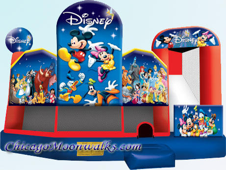 World of Disney 5 in 1 Deluxe Combo Bounce House Rental Chicago