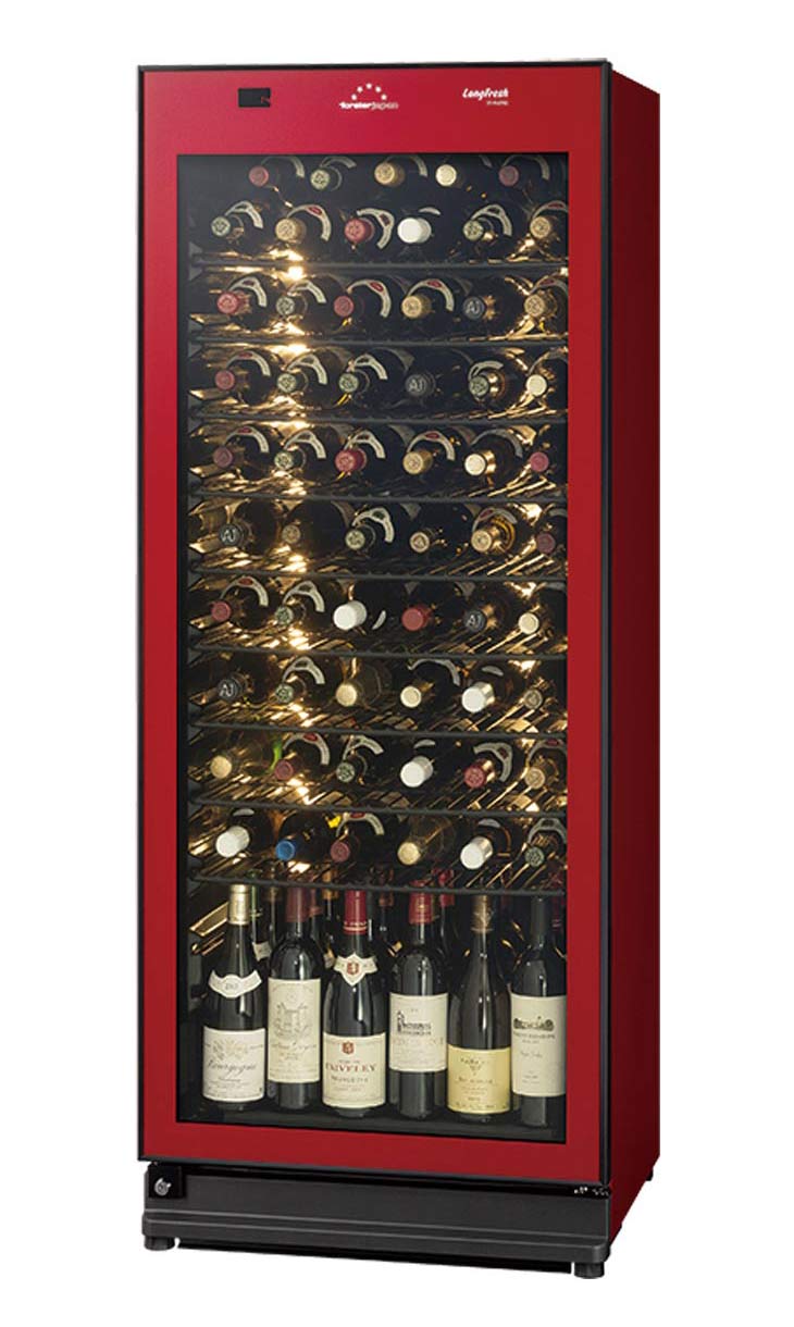 ST-RV273GL(R) ロングフレッシュ セラー [ガラス扉/左開き/77本収納