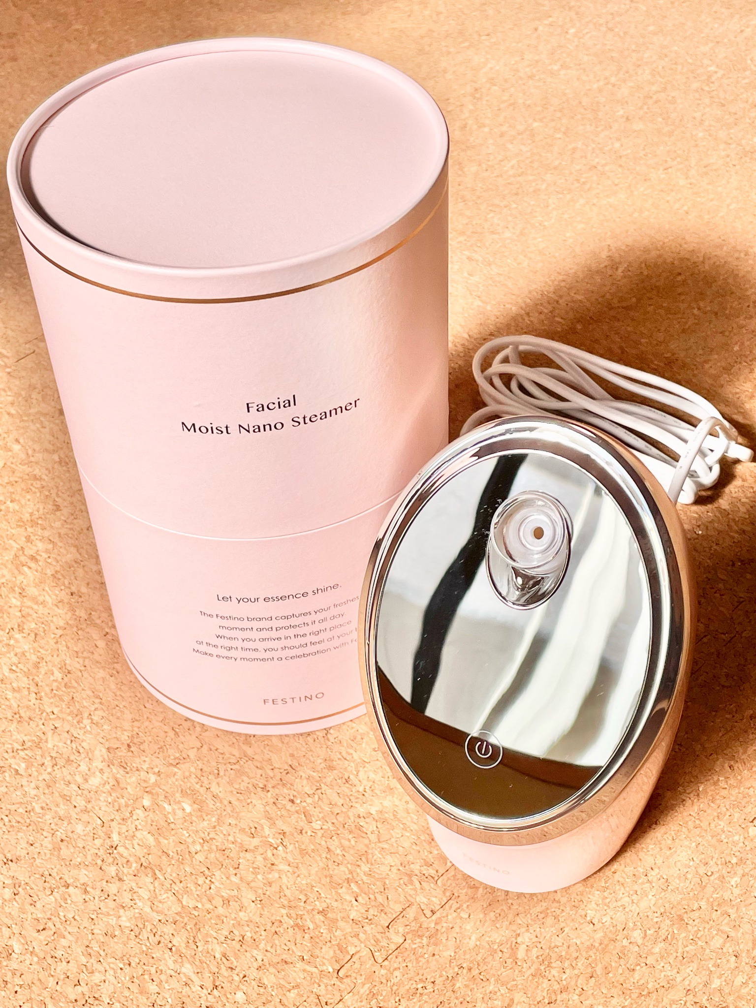 フェスティノ / フェイシャル モイスト ナノスチーマー ピンクの公式