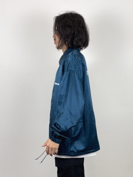 COOTIE / R/C Satin Coach Jacket -Blue-