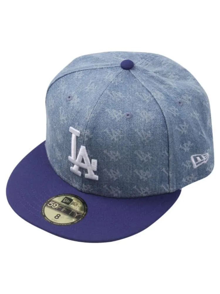 NEW ERA(ニューエラ)】59FIFTY L・A LASER BURN OUT DENIM MONOGRAM
