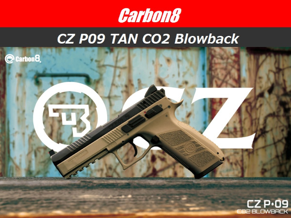 Carbon8: CB07 CZ P09 TAN Co2ブローバック - フォートレス WEBショップ