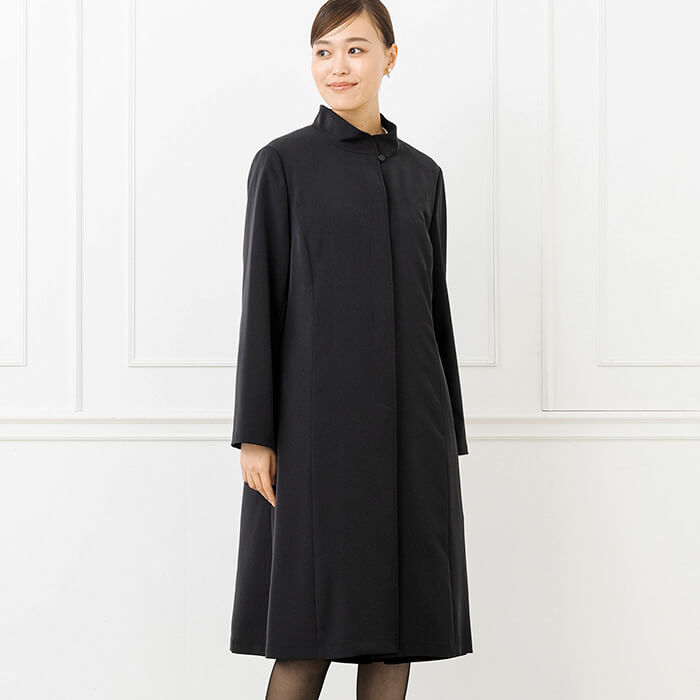 ライナーつき合繊素材のコート M・ブラック｜東京ソワールオンライン