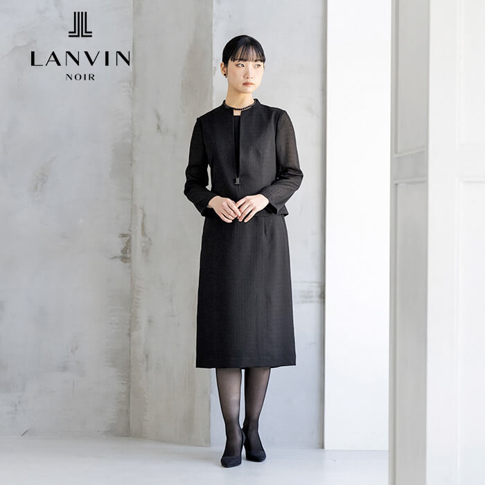 絡み織｜シルク100％のジャカードワンピース 13号・ブラック｜東京