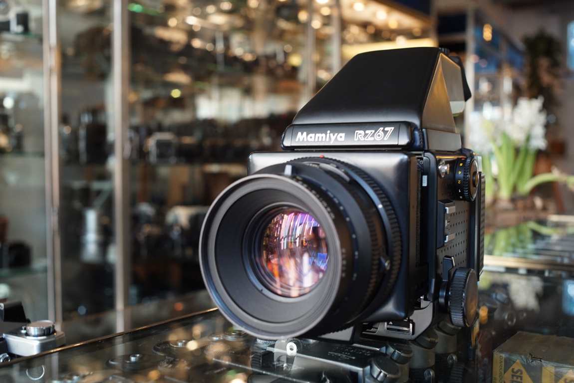 Mamiya RZ67 with AE Prism finder + Sekor Z 110mm F/2.8 lens + 120