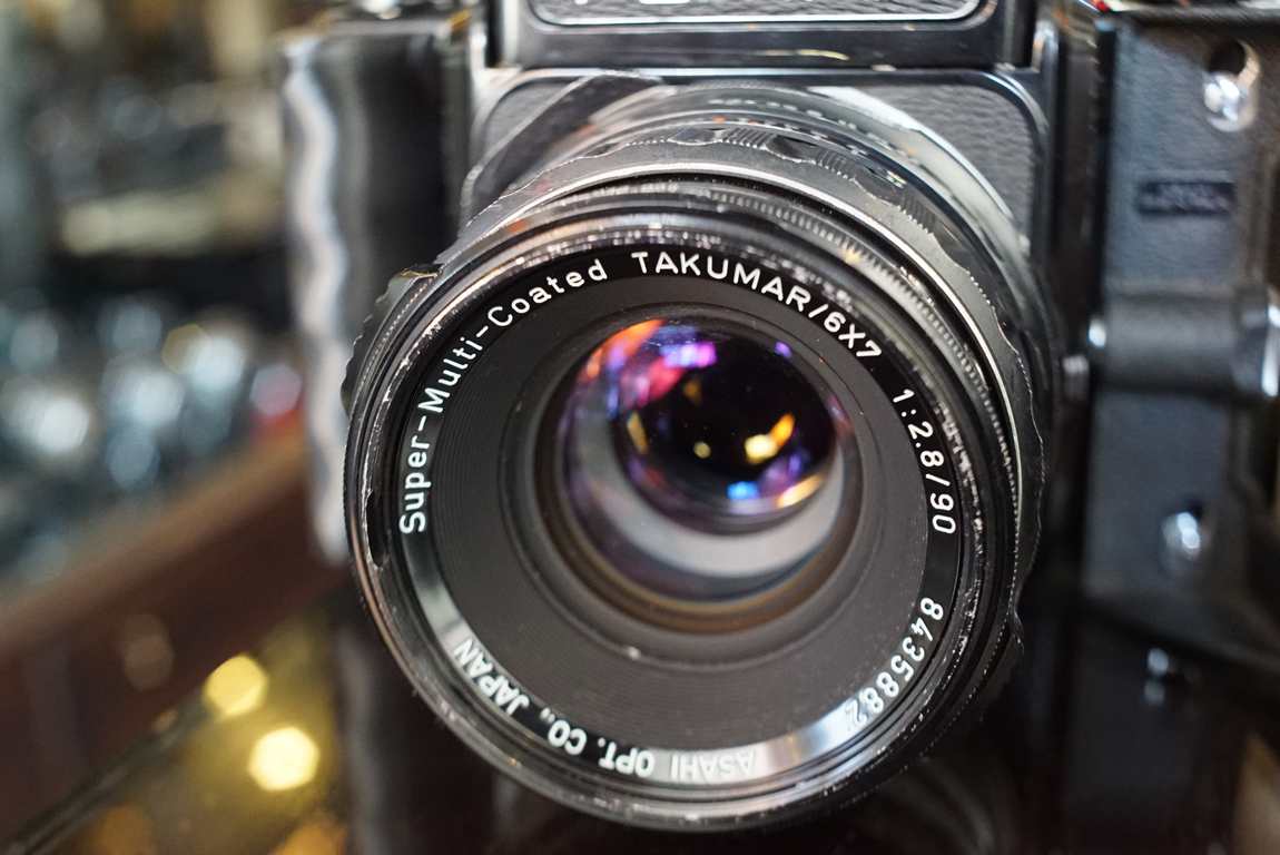 Pentax 6x7 MLU kit + Takumar 90mm F/2.8 LS lens - Fotohandel