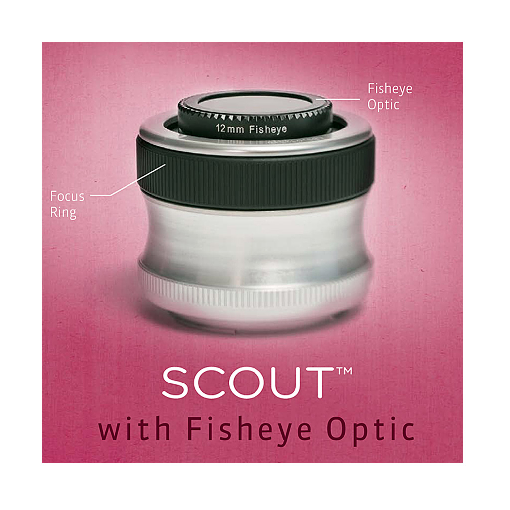 Lensbaby SCOUT Obiettivo FISHEYE 12mm per Canon EF - Fotospina