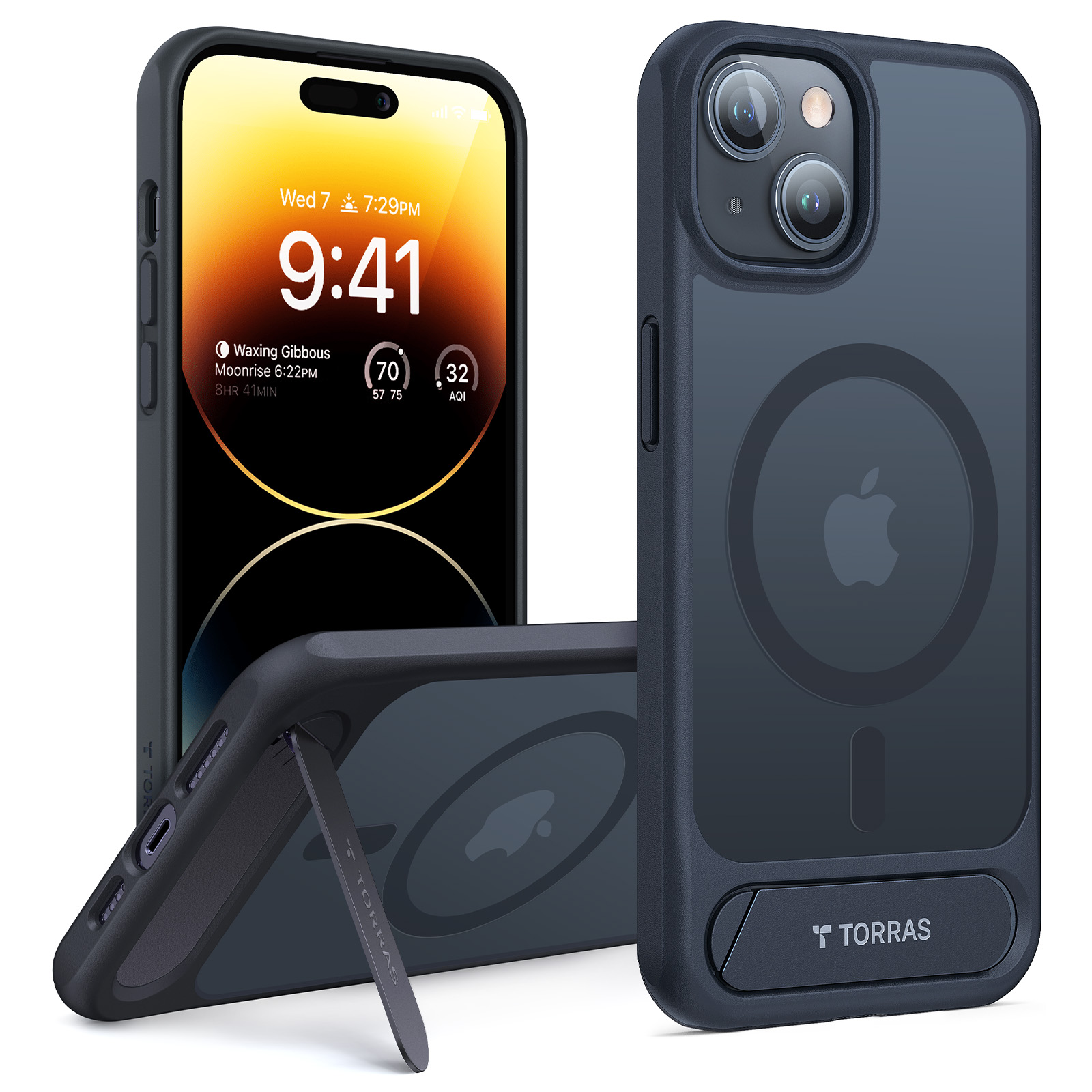 TORRAS - UPRO Pstand Case for iPhone 15 [ Black] | 株式会社FOX【B