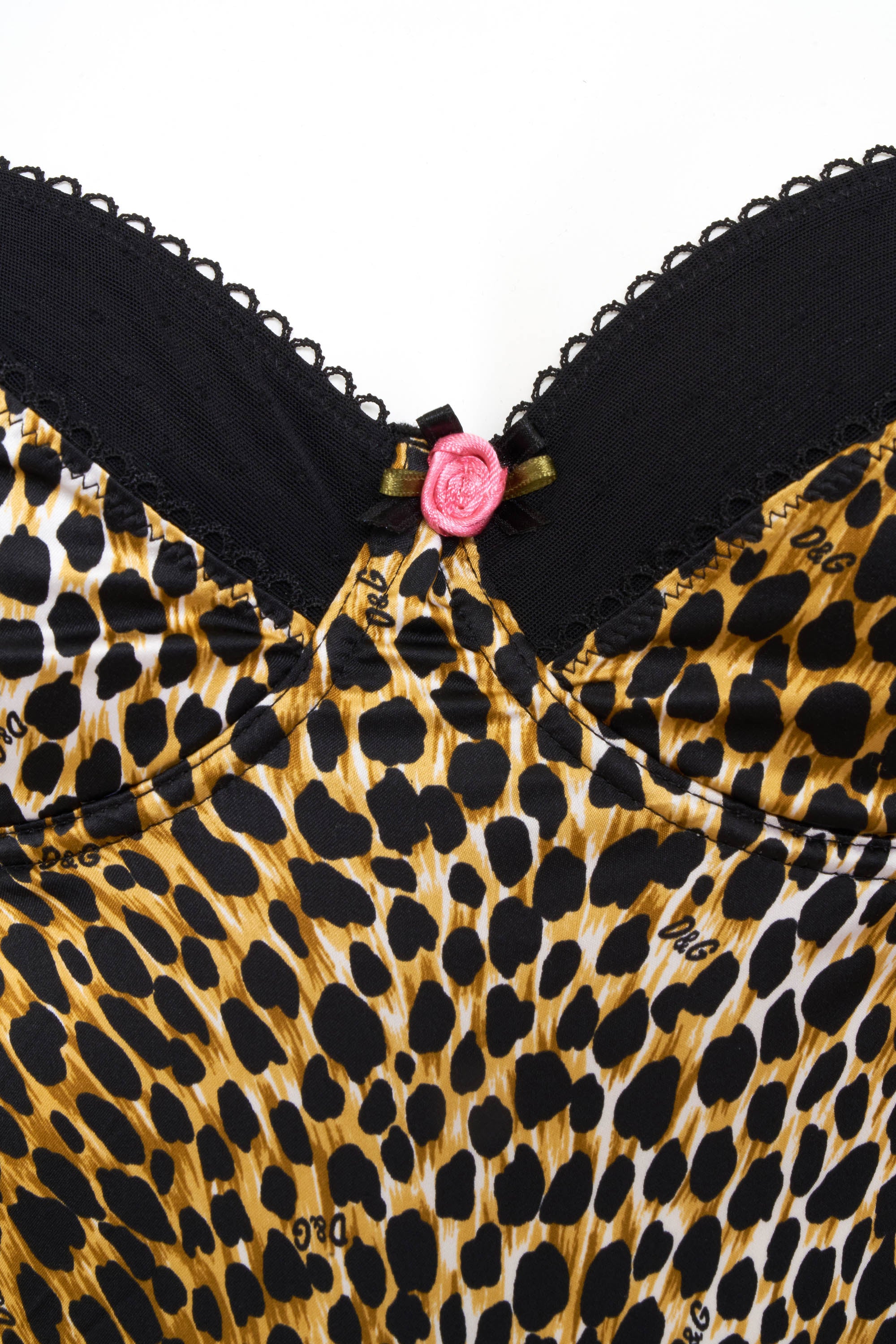 D&G by Dolce & Gabbana Leopard Print Bustier Size 38 - Foxy