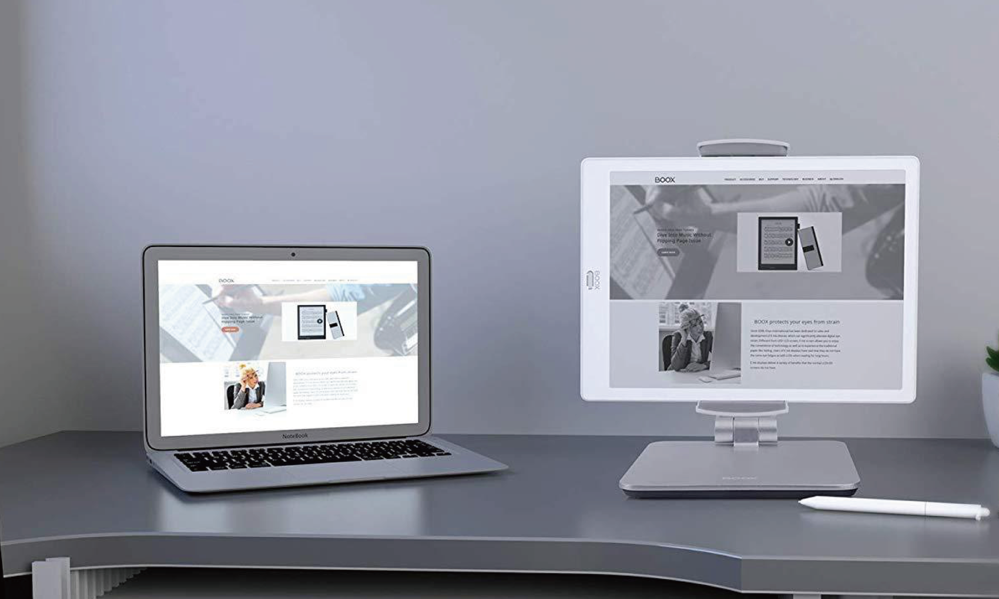 13.3インチのAndroid搭載E-inkタブレットが登場！ 従来の電子ペーパー