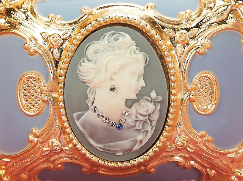 Powder Blue Cameo Music Box