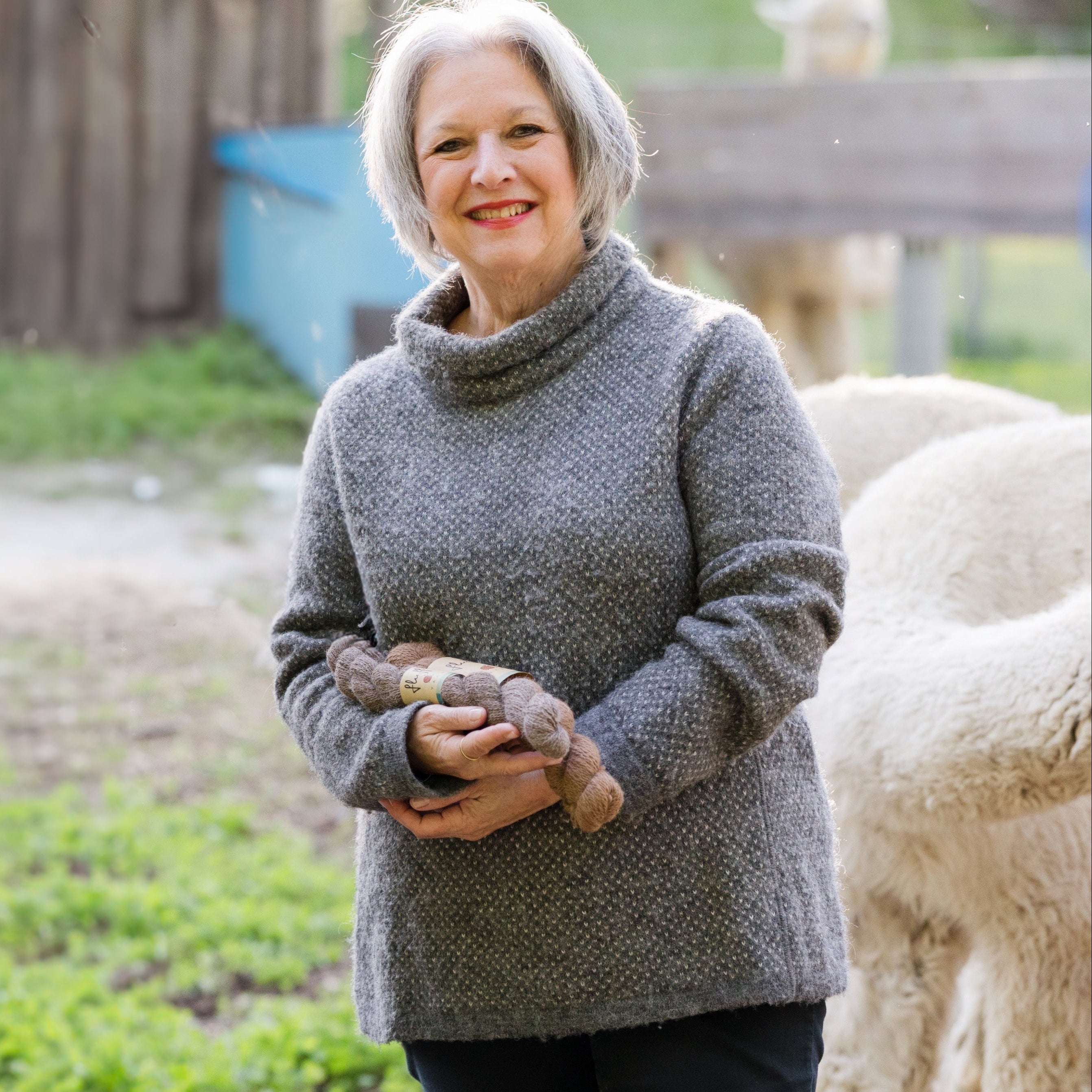 Selbu Mock Turtleneck Alpaca Sweater – Fluff Alpaca