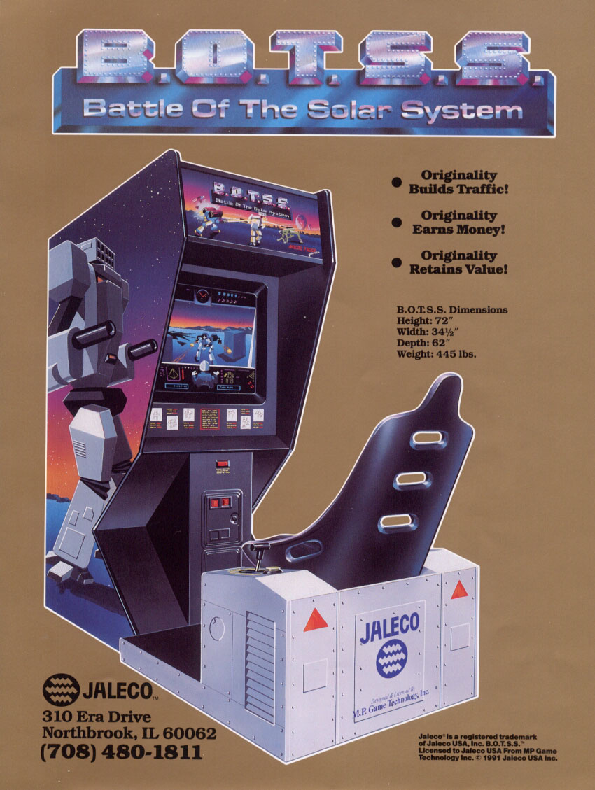 B.O.T.S.S.: Battle of the Solar System - Jaleco (Video Game, 1991
