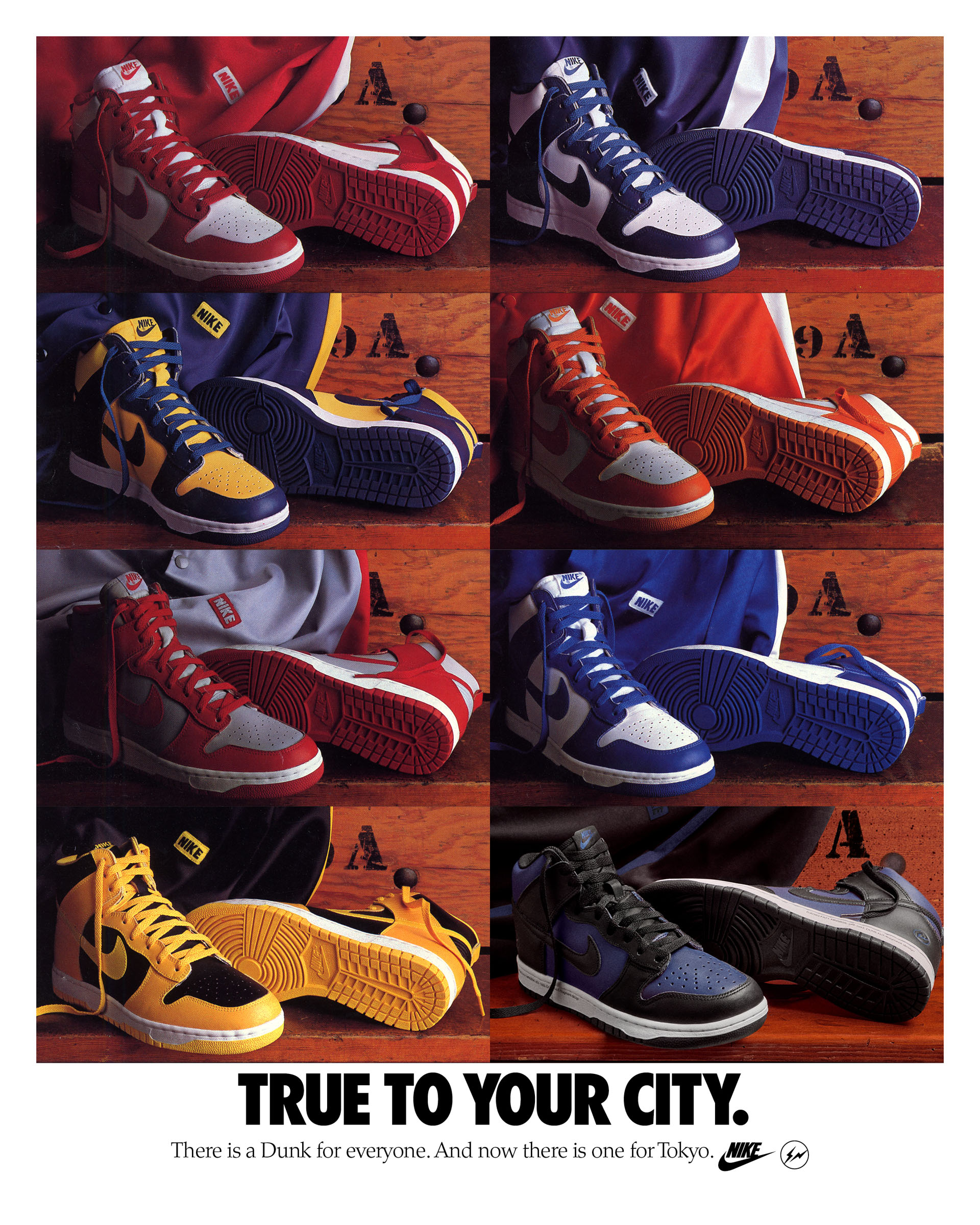 日本限定カラーのナイキ x フラグメント デザイン ダンク HI 登場