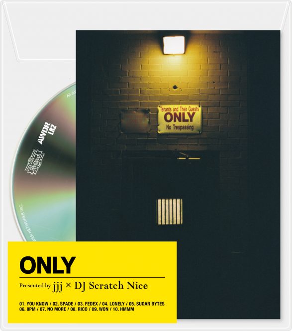 jjjとDJ Scratch Niceによるビートテープ『ONLY』が数量限定でリリース