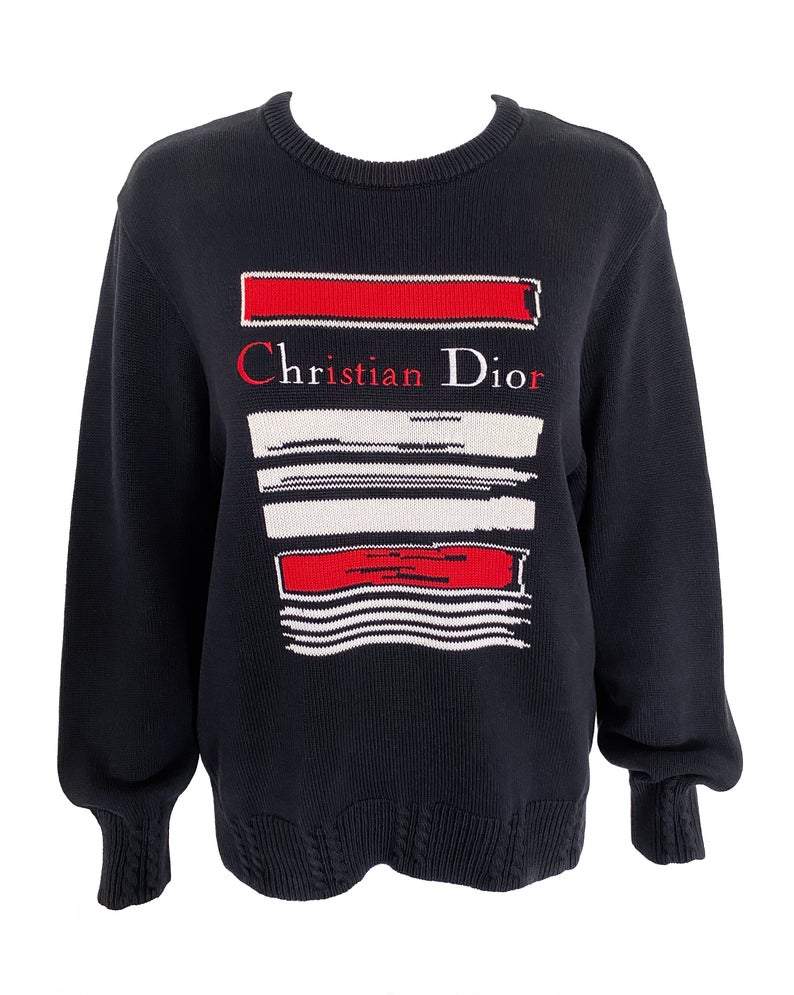 Christian Dior Sports Logo Embroidered Knit – FRUIT Vintage