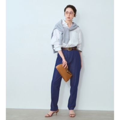 つやと美脚シルエットで叶える、50代のきれい見え『大人ベイカーパンツ