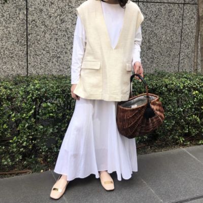 Pale Jute×eclat(ペール ジュート×エクラ)のweekend basket（Wide）＋