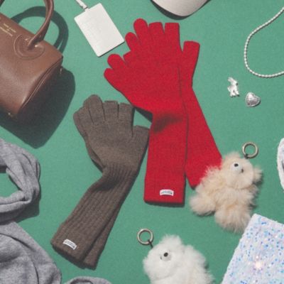 JANE SMITH(ジェーンスミス)の5G THREE FINGERLESS KNIT GLOVES通販