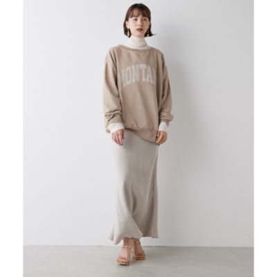 Whim Gazette(ウィム ガゼット)のピグメントロゴウラケプルオーバー