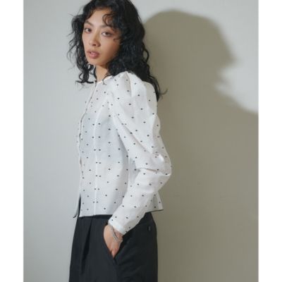 Whim Gazette(ウィム ガゼット)の【GEMINI】ドットブラウス通販