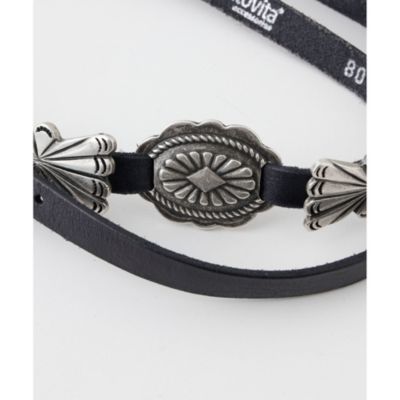 Whim Gazette(ウィム ガゼット)の【Puntovita】コンチョ細ベルト通販