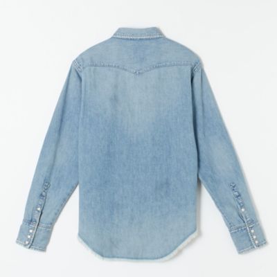 MADISONBLUE(マディソンブルー)のSHREDDED HEM WESTERN SH DENIM通販