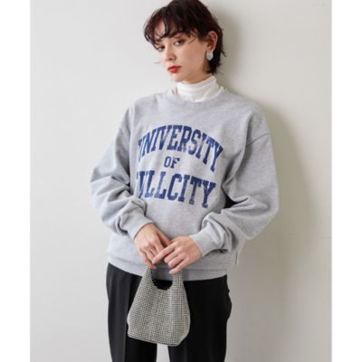 Whim Gazette(ウィム ガゼット)の【THE PAUSE】カレッジロゴスウェット